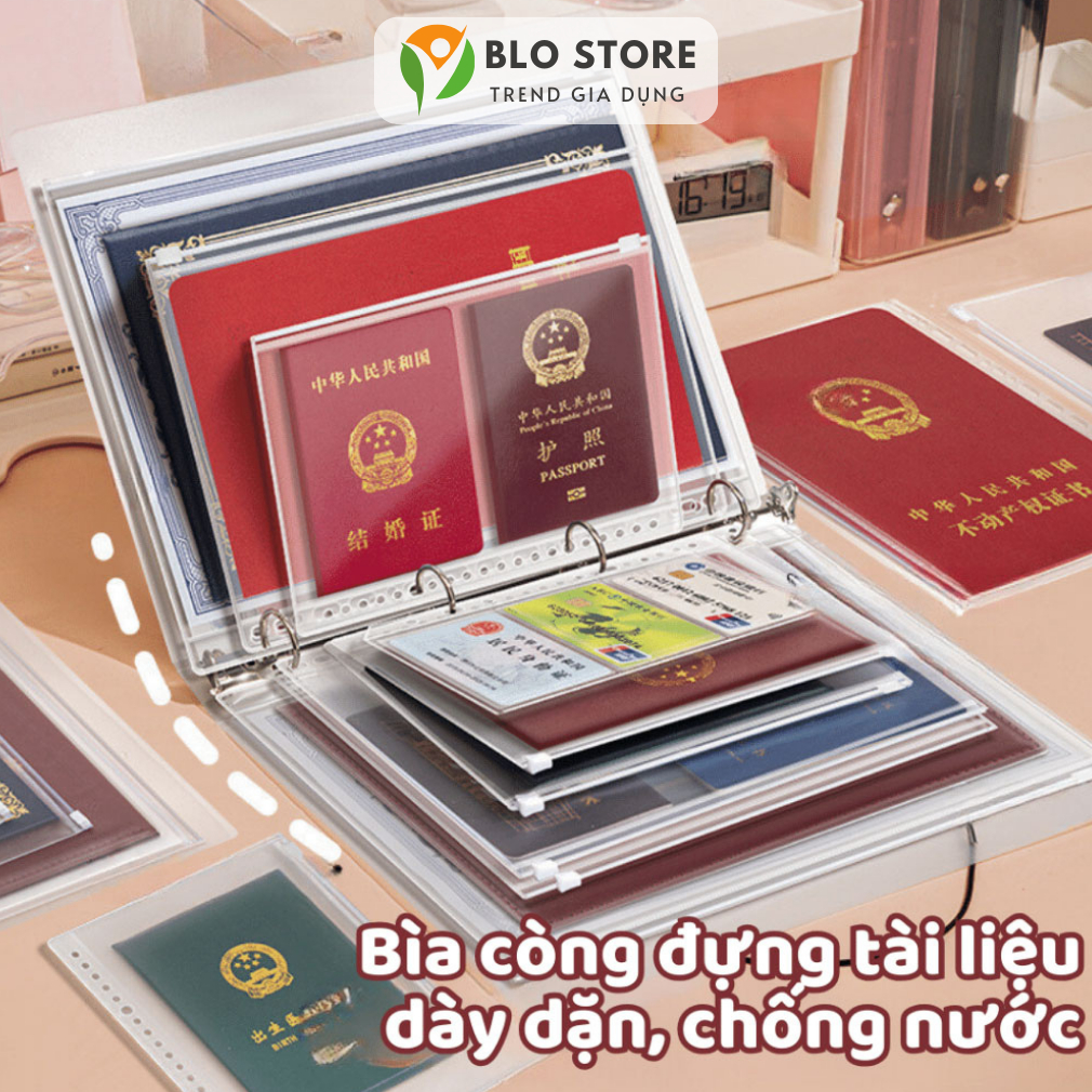 A5 B5 A4 Cuff Cover, Perforated Document Cover, สะดวกกันน้ํา Office File Storage Cover KTL03