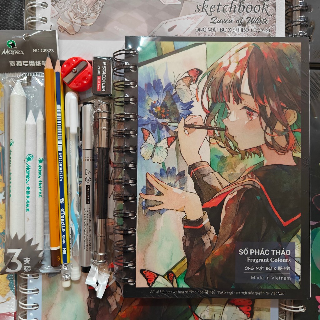 (ฟรี CLAY GUM) COMBO 9 รายการ, หนังสือเจาะขนาดใหญ่ BEE 190GSM A4/A5 ไม่มี ERASER, ชิ้นส่วนพิเศษในการ