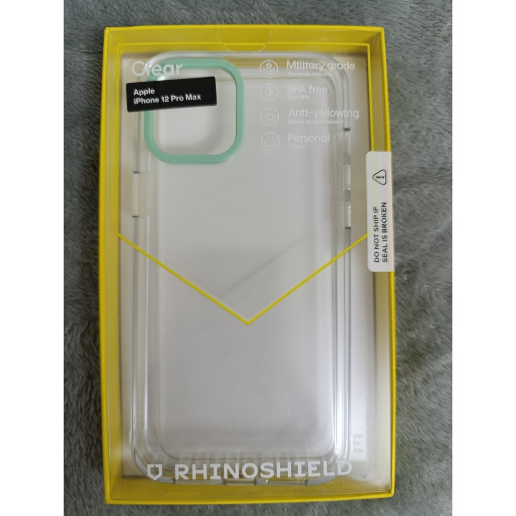 Liquidation of ของแท้ RhinoShield Clear เคสใสไม่มีสีเหลืองสําหรับ iPhone ตั้งแต่ 12 ถึง 13 promax มีจํานวนจํากัด
