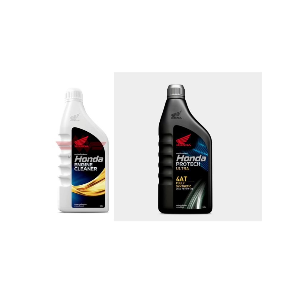 Combo Honda Protect Ultra MB 10W30 0.8L Oil + Engine Cleaner 800ml - ของแท้นําเข้าจาก Honda Thailand