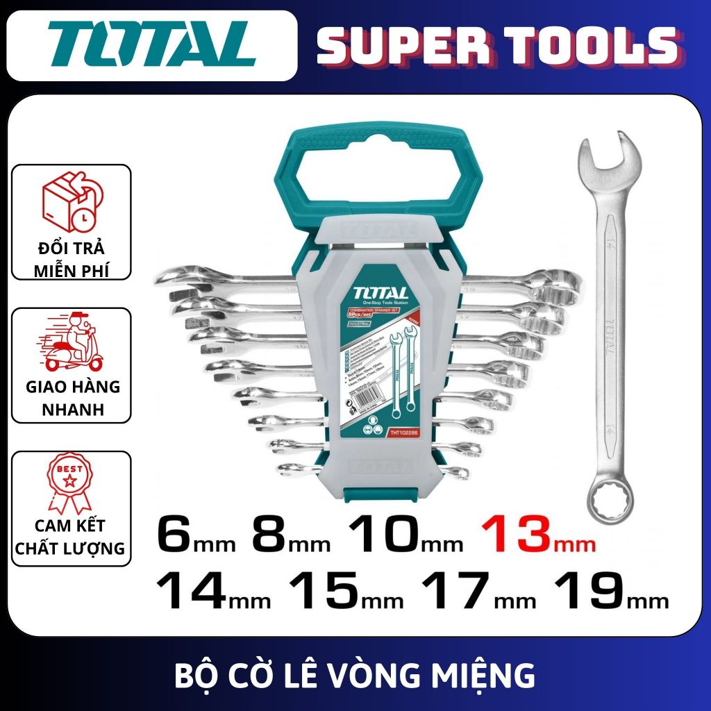 TOTAL TOTAL TOTAL ชุดประแจ THT102286 <ธรรมชาติ>