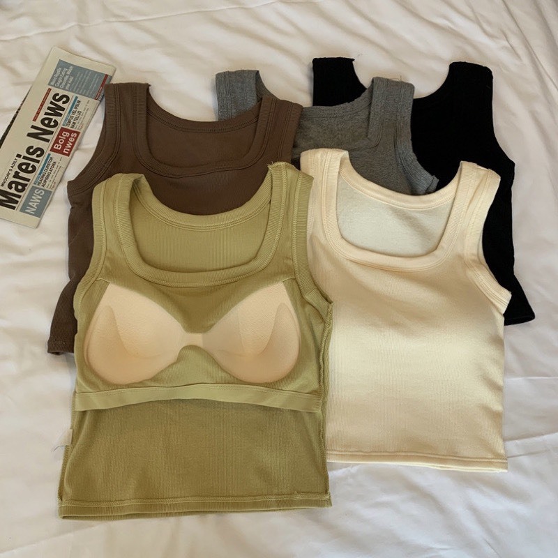 เสื้อกล้ามผ้าฝ้ายขั้นพื้นฐาน แผ่นซับน้ํานมคุณภาพสูงสําหรับผู้หญิง รหัส 3198