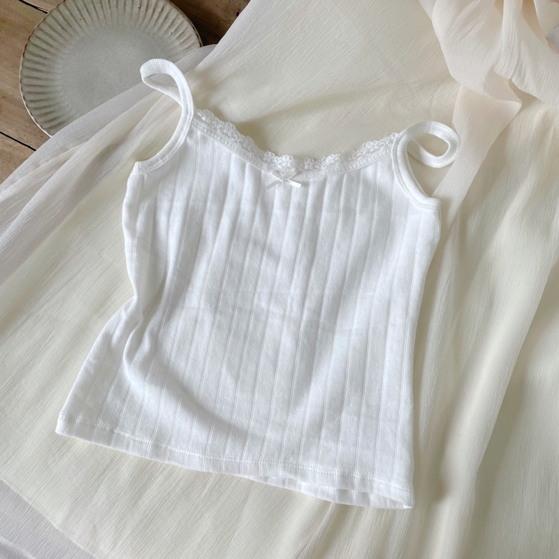 เสื้อกล้ามผ้าฝ้ายระบายอากาศนุ่ม | เสื้อกล้ามผู้หญิง