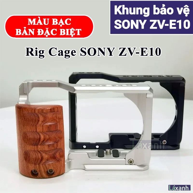 โซนี่ ZV-E10 | กรอบป้องกันริกกรงกรงกรงกรงกล้องวิดีโอกรณีมือวงเล็บแผ่น SONY ZVE10 ZV E10
