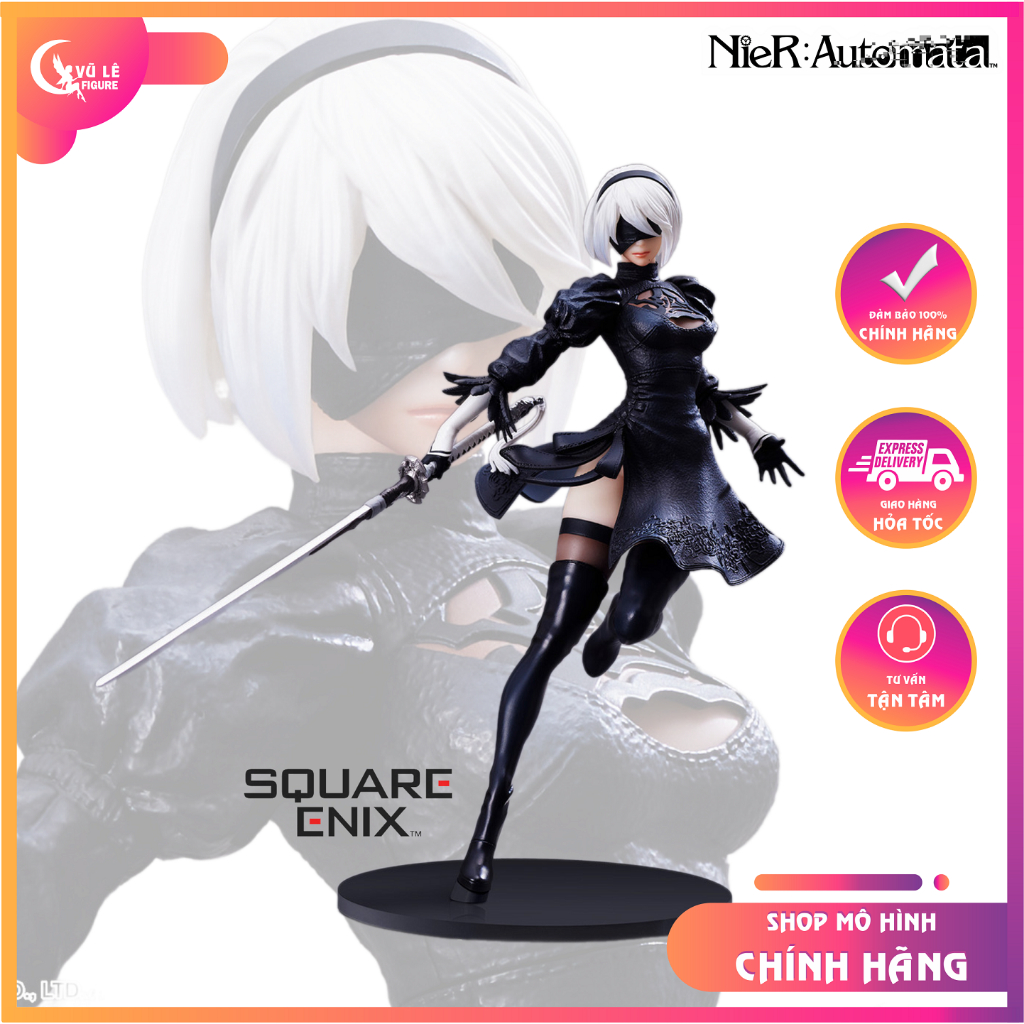 ฟิกเกอร์ NieR Automata Form-ISM ของแท้ - 2B SQUARE ENIX ฟิกเกอร์อนิเมะ 18 ซม.