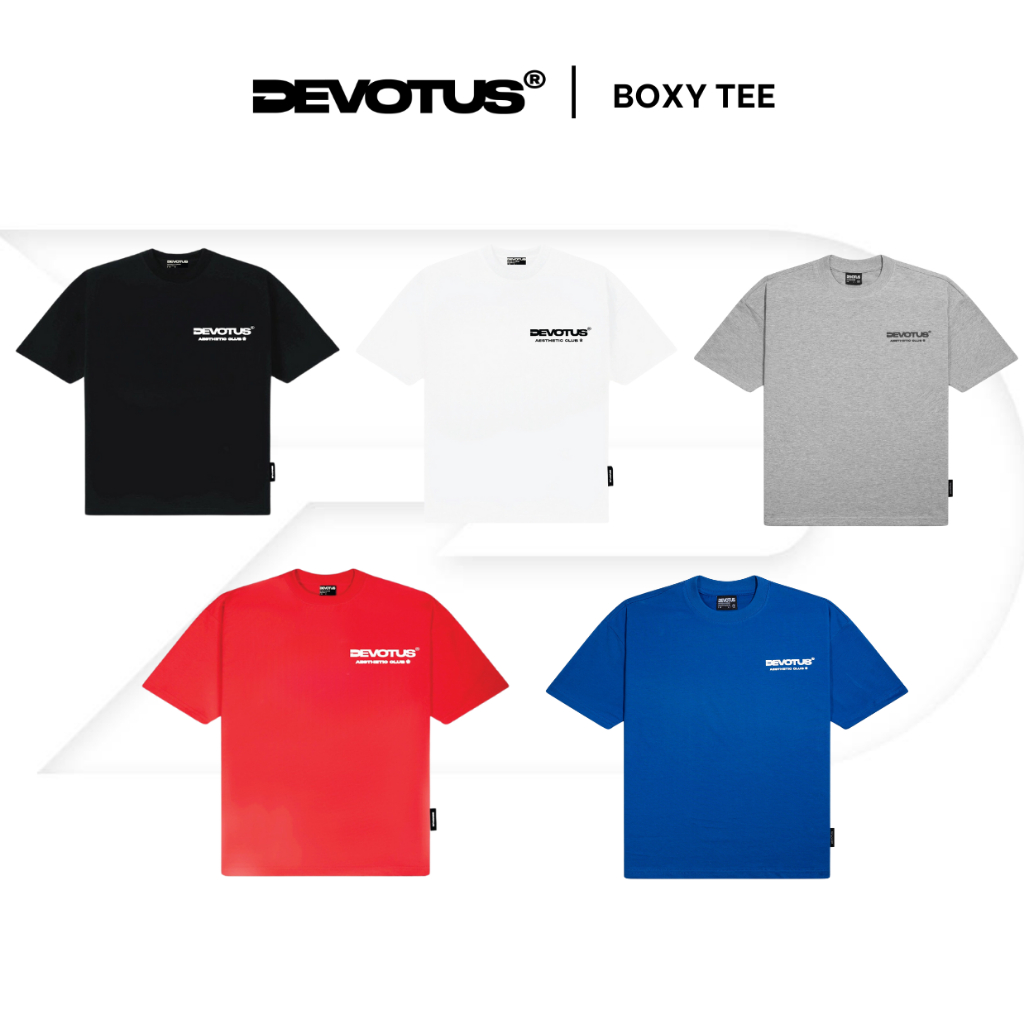 BOXY เสื้อยืด Unisex DEVOTUS Premium Cotton 100% 260gsm Local Brand Fullbox - เสื้อยืดสุนทรียศาสตร์