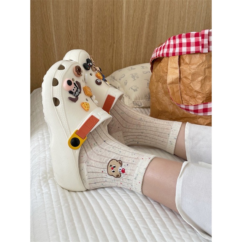 LIHN TUXEDO - CLOWN COOKIE BEAR SOCKS สําหรับผู้ใหญ่
