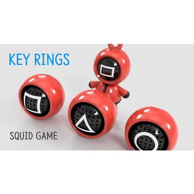 พวงกุญแจร้องไห้ SQUID GAME น่ารัก น่ารัก