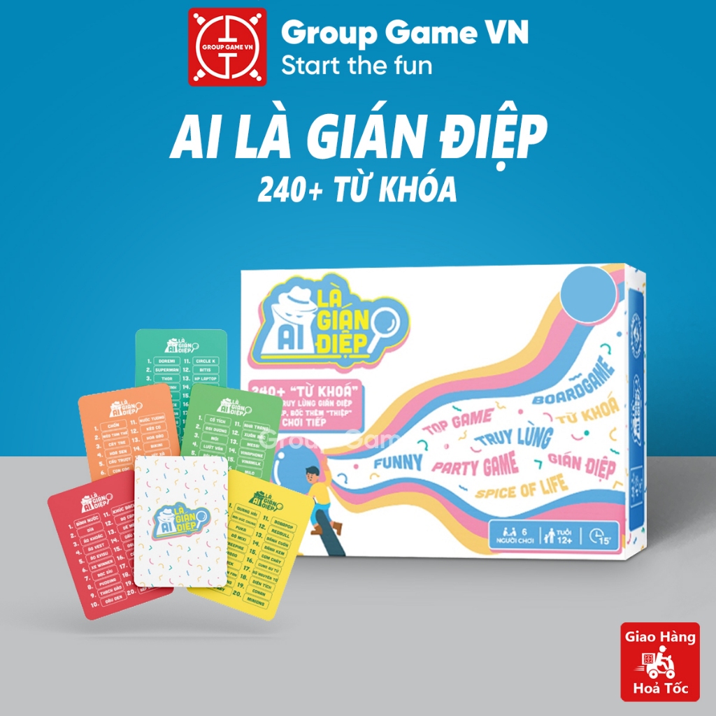 AI IS DIEP 240 Keywords Deck - WePlay Boardgame เวอร์ชั่นเวียดนามเพื่อเล่นกับเพื่อน