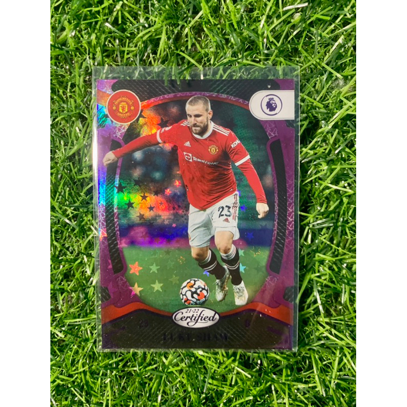 Luke Shaw Purple Panini Chronicles 2021/22 การ์ดฟุตบอล