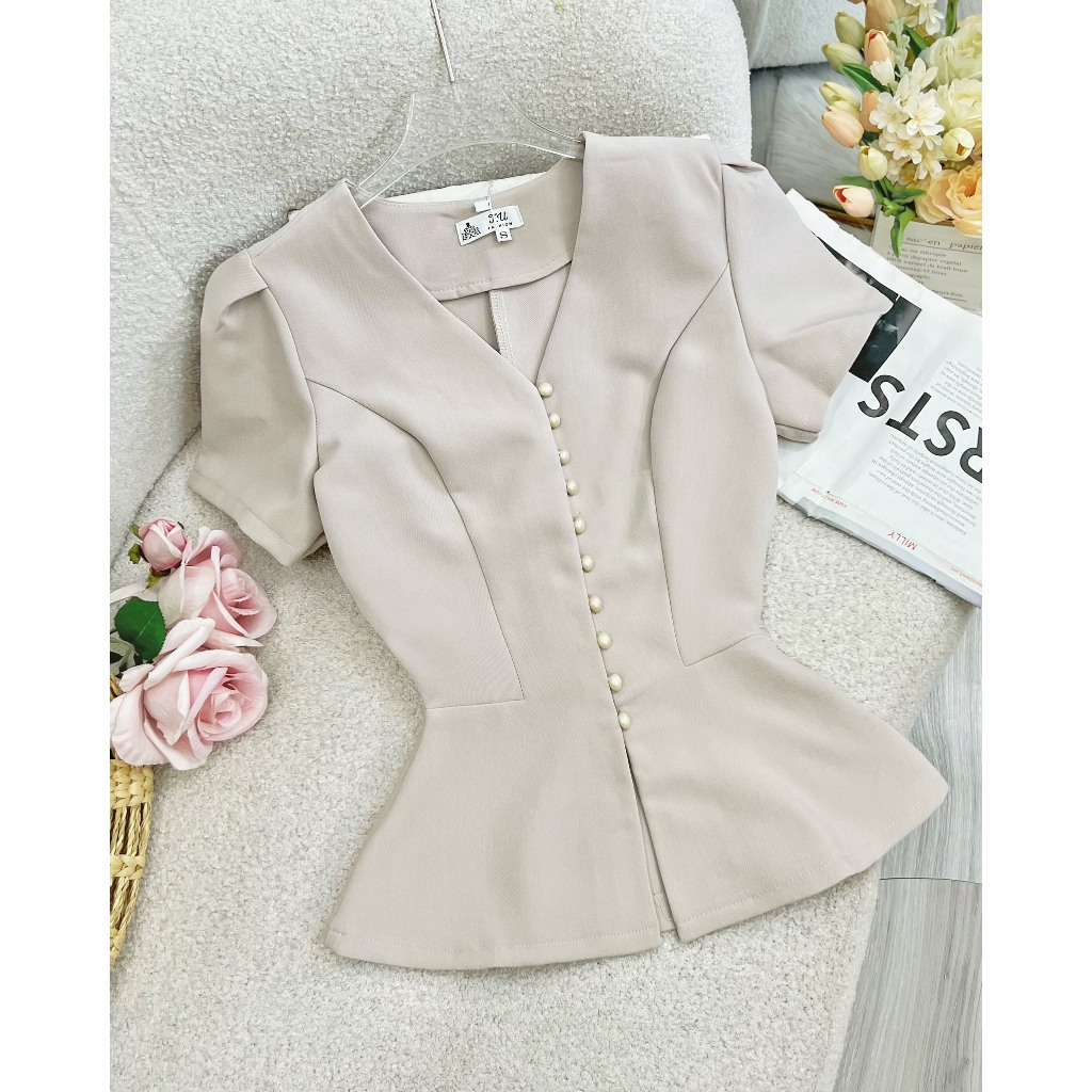 Tutu Store Design Weld Cotton Shirt - รหัส A258