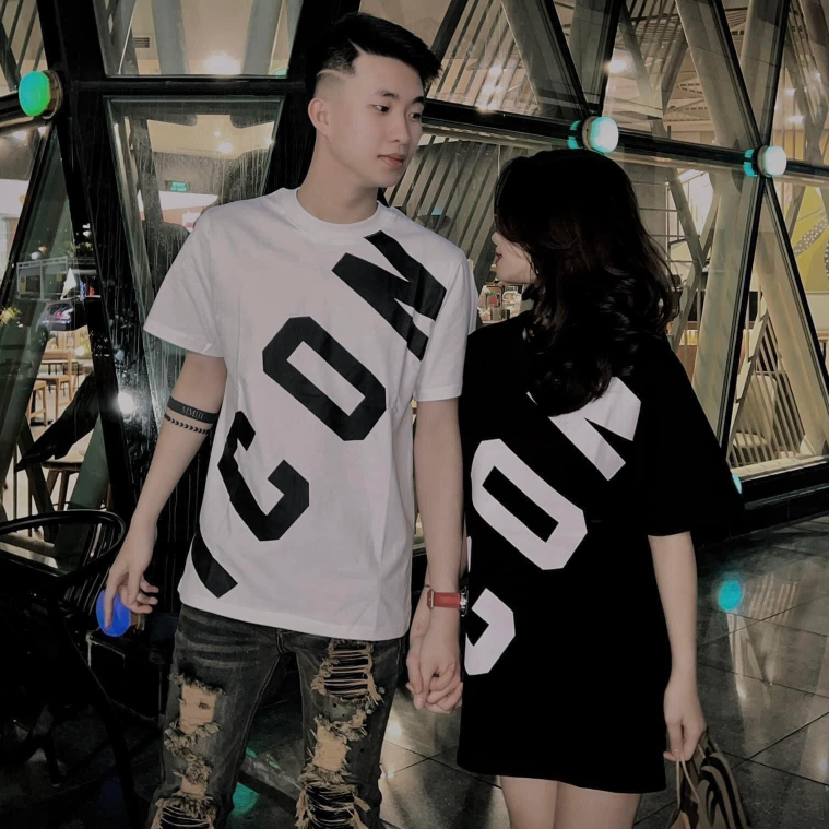 Dsq2 ชุดฤดูร้อนแขนสั้นผู้ชายพิมพ์ลาย ICON เสื้อแนวทแยง กางเกงขาวดํา ผ้าคอตตอนยืดดีมาก