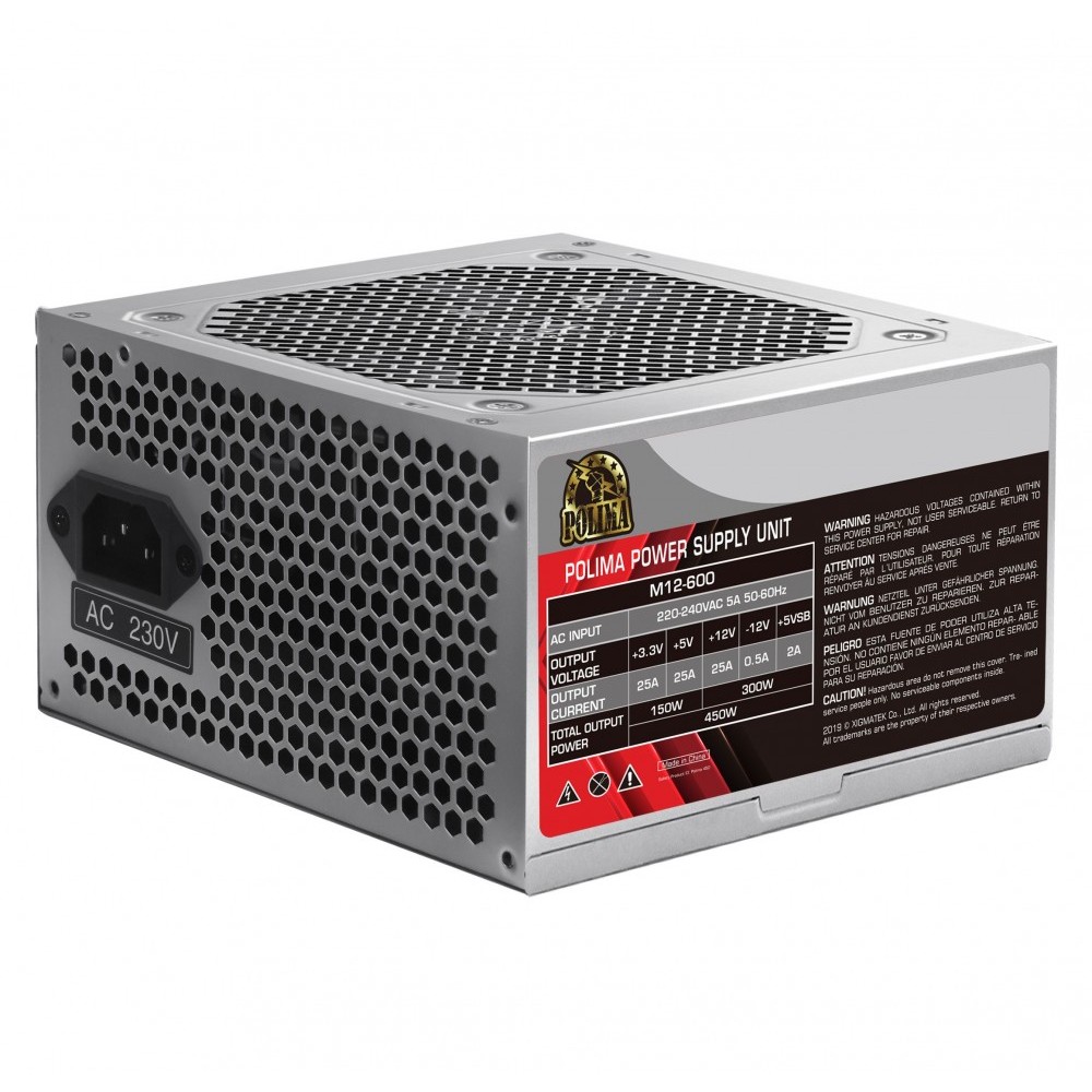 แหล่งพลังงานคอมพิวเตอร์ XIGMATEK POLIMA M12-600 - 450W