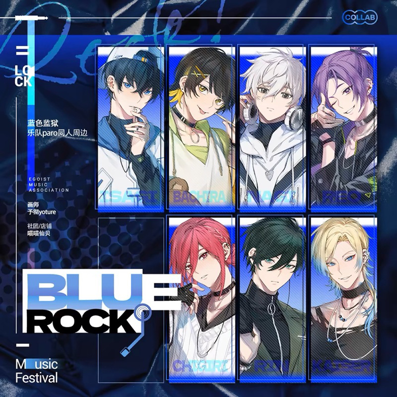 (มีจําหน่ายจากศิลปินจีน) Blue Lock pola corner Card Isagi Bachira Nagi Reo Rin Kaiser Chigiri Blue R