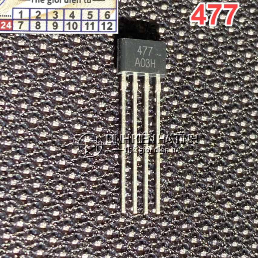 10 กระเป๋า Hall ของ 437 เซ็นเซอร์แม่เหล็ก ICs เทียบเท่า MA477 MH477 ATS477 FS477A TO-92 ใหม่ LKTT px