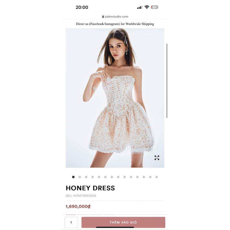 ชุดเดรส Jubin Studio