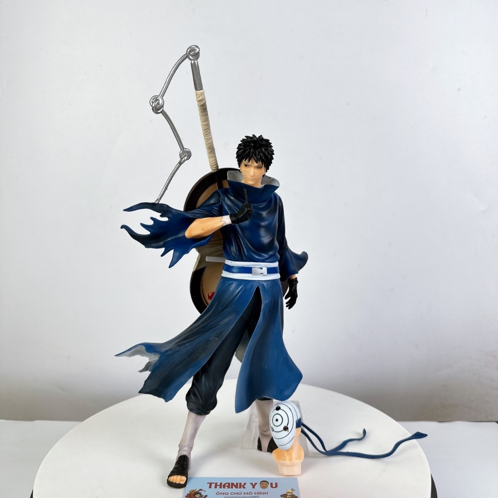 โมเดลตัวละคร Obito โมเดลนารูโตะ Tobi สูง 35ซม. พร้อมหัวเปลี่ยน 2 หัว Ongchumohinh MH780