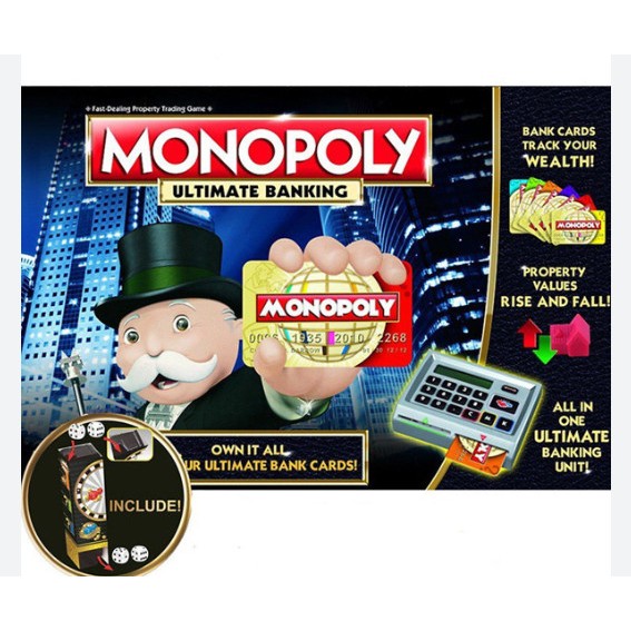 Monopoly Ultimate Banking 4.0 ATM Monopoly Set พร้อมรูดบัตรอัตโนมัติ เครื่องธนาคารอิเล็กทรอนิกส์ BG2