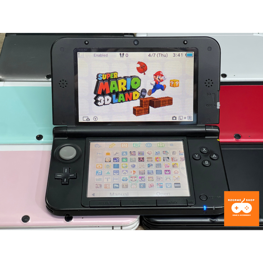 เกมคอนโซล Nintendo 3DS LL (คลังสินค้าเกมมากกว่า 5000 ระบบ 3DS/NDS/GBA/GBC/NES/SNES) อุปกรณ์เสริมเต็ม