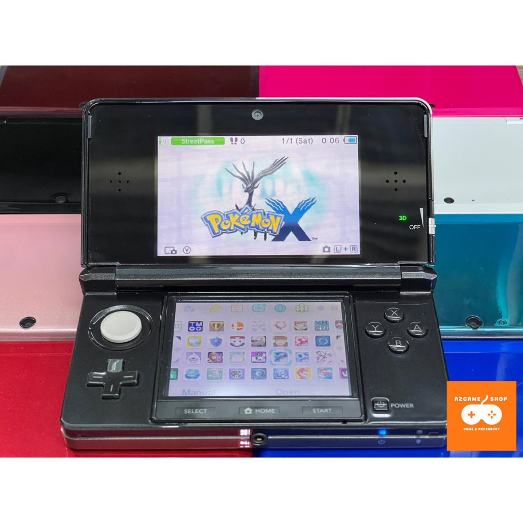 เกมคอนโซล Nintendo 3DS (คลังสินค้าเกมมากกว่า 5000 ระบบ 3DS/NDS/GBA/GBC/NES/SNES) อุปกรณ์เสริมเต็มรูป