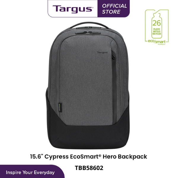 Targus 15.6 กระเป๋าเป้แล็ปท็อป" TBB58602 คอลเลกชัน Cypress EcoSmart Hero