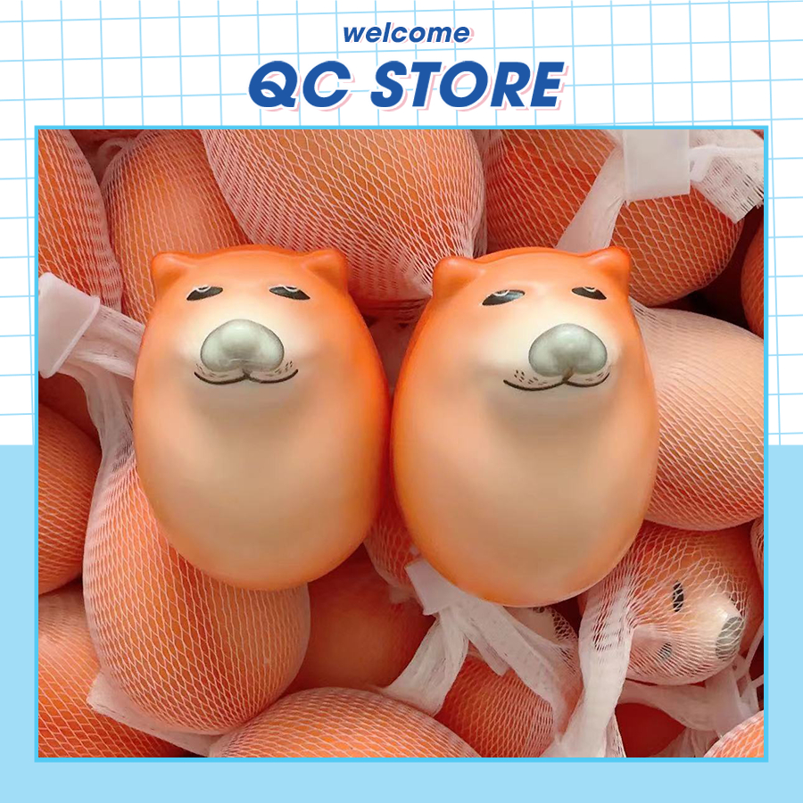 Tri Squishy Mochi ของเล่นคลายเครียด นุ่มสุดๆ น่ารัก inanimate ความบันเทิง Shiba Inu Dog character QC