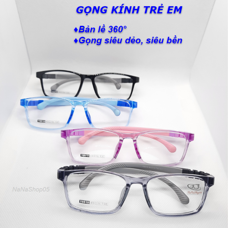 กรอบแว่นตาแบบยืดหยุ่นสําหรับเด็กขนาดใหญ่ 8810