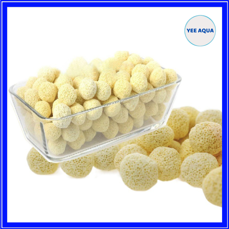 GOLDEN BALL FILTER CERAMIC วัสดุกรองสําหรับตู้ปลาและพิพิธภัณฑ์สัตว์น้ํา