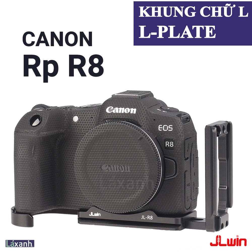L-Plate CANON R8 Rp | โครงรูปตัว L หมุนได้แนวตั้ง ขายึดแผ่น L วงเล็บฐานเหล็ก เคสมือ กรอบป้องกันด้ามจ