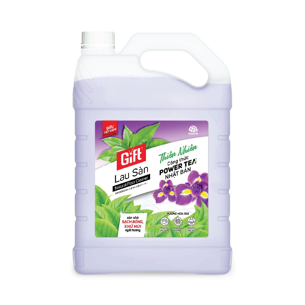 Gift ผลิตภัณฑ์ทําความสะอาดพื้นกลิ่นดอกไม้ IRIS 3.8kg