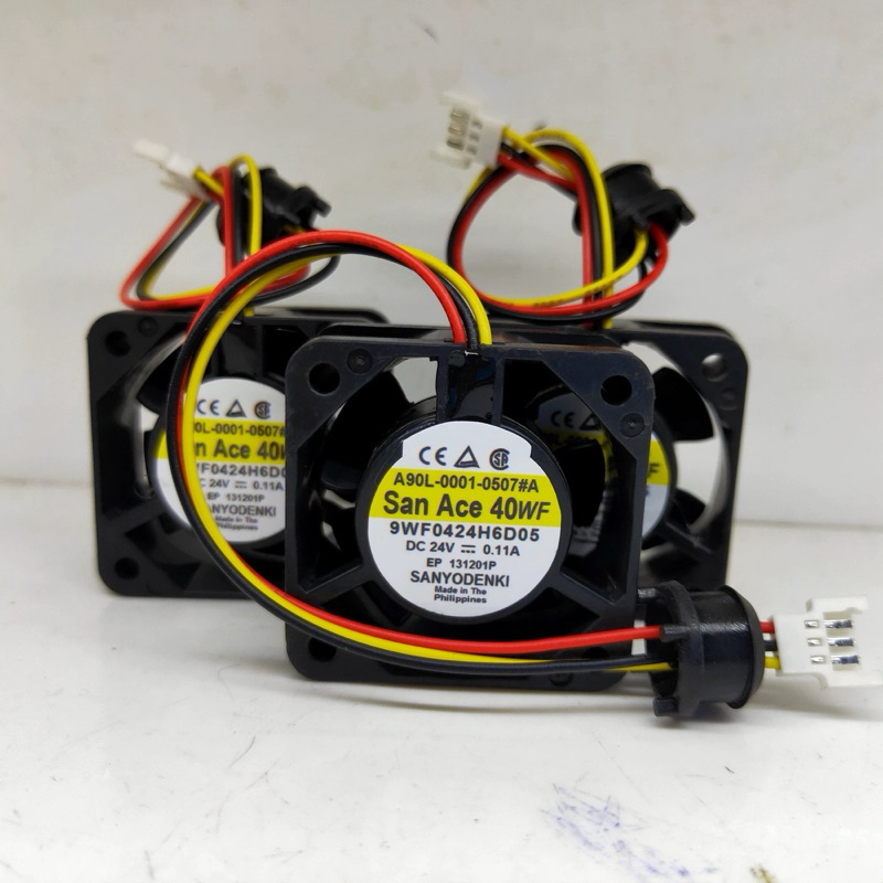 Sanyo Denki พัดลมหม้อน้ํา 9WF0424H6D05A A90L-0001-0507 A 24V 0.08A 40x40x20mm
