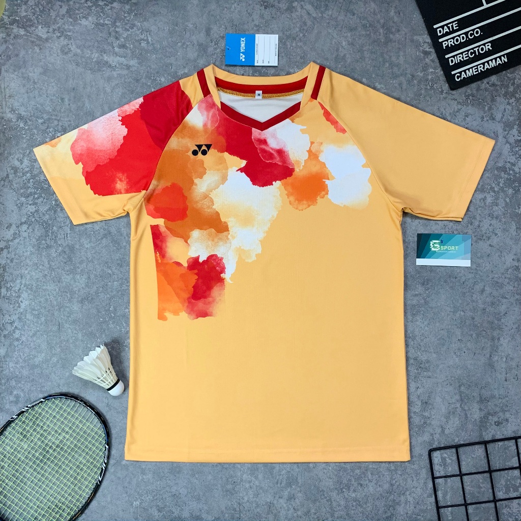 YONEX THAILAND TEAM BADMINTON JERSEY NEW SEASON 2023, เสื้อแบดมินตัน Yonex ผลิตจากผ้างาเย็น