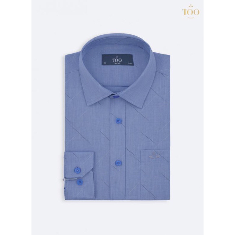 เสื้อเชิ้ตแขนยาว RH331CS สีฟ้า