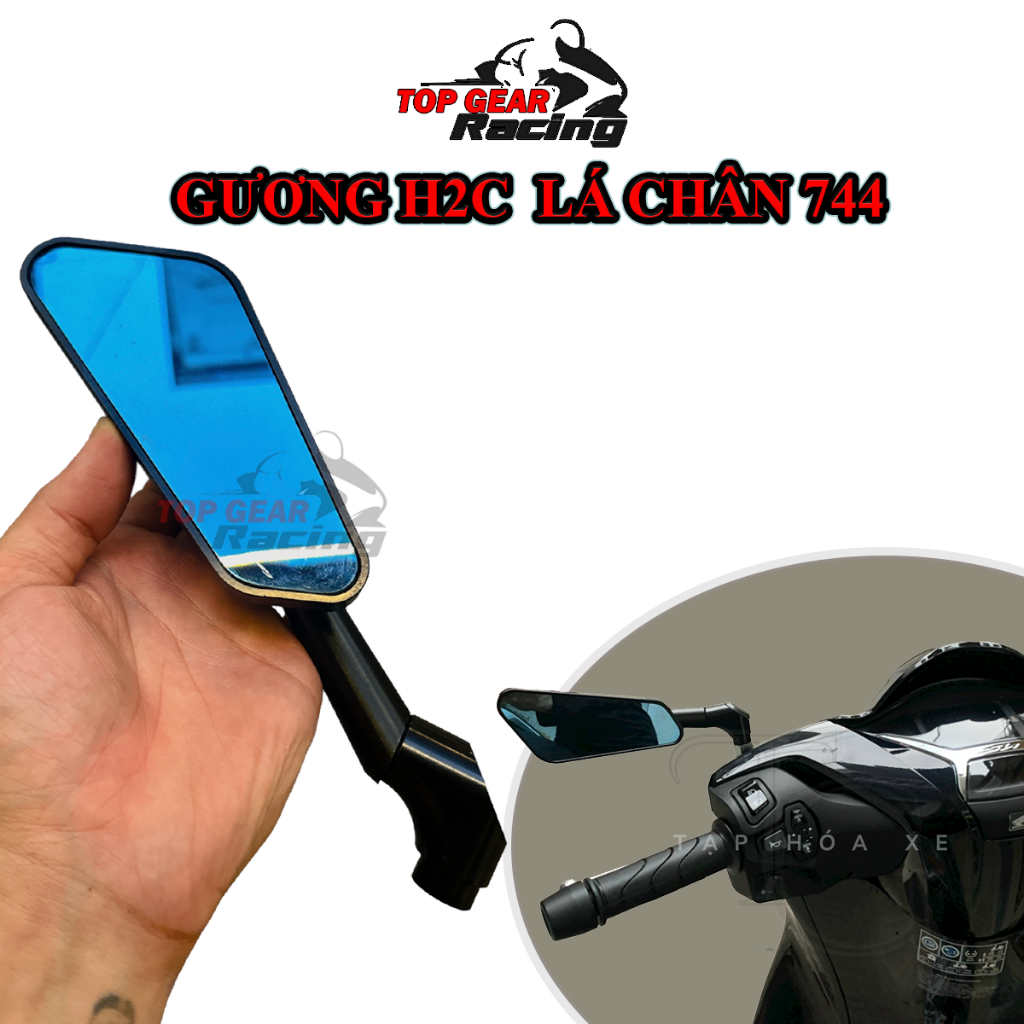 H2C กระจก 4 ด้าน Beveled 744 ขาพร้อมสกรูกระจกขวา