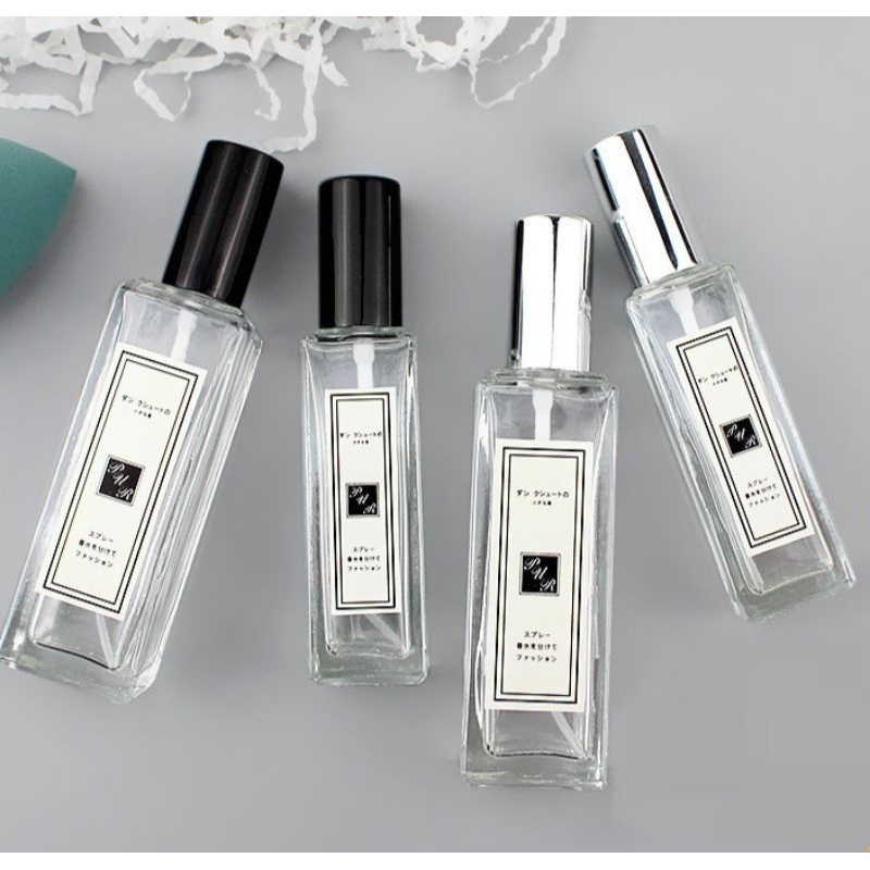 ขวดน้ําหอมแก้ว 20ml, 30ml สําหรับน้ําหอมเครื่องสําอางน้ํามันหอมระเหยแก้ว 20ml, 30m (ขวดเปล่า)