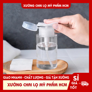 Lọ Chiết Mỹ Phẩm Toner Có Nút Nhấn Tiện Lợi Dung Tích 100/120/150/200ML - Chiết Tẩy Trang - ChailomyphamHCM