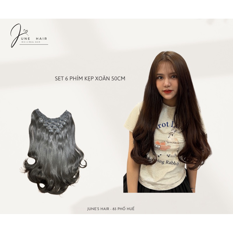 June Hair คลิปลอน 6 คีย์ Set 50cm
