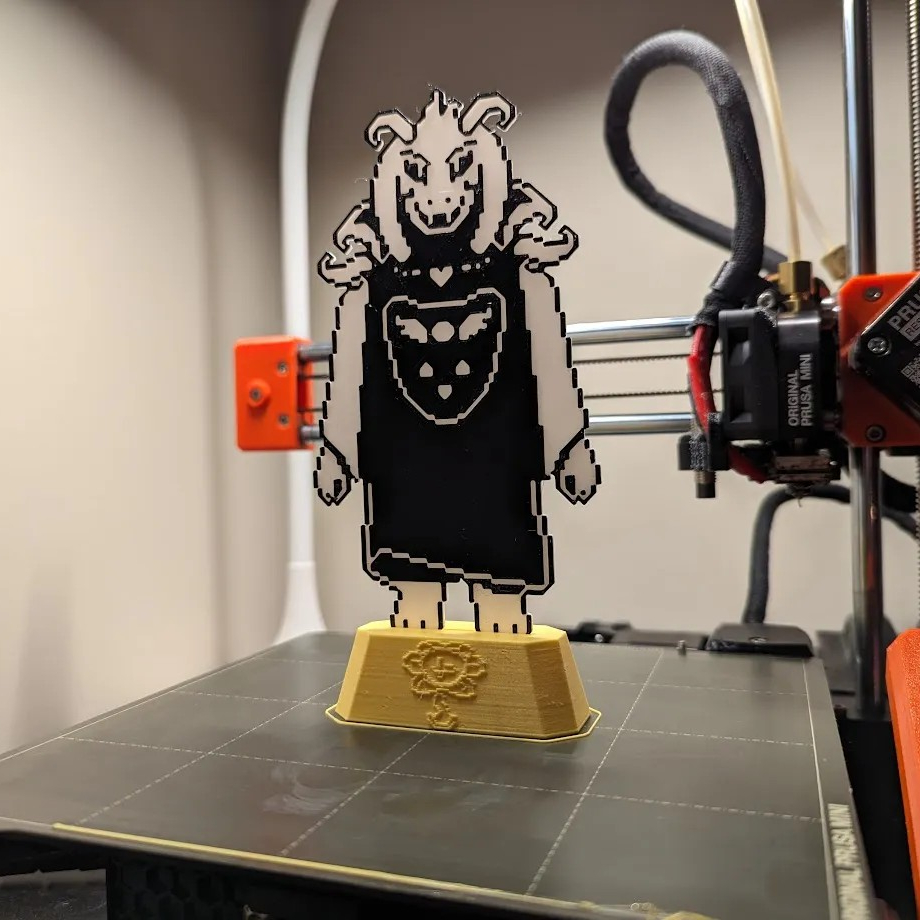 Asriel Dreemurr Undertale โมเดล 2D
