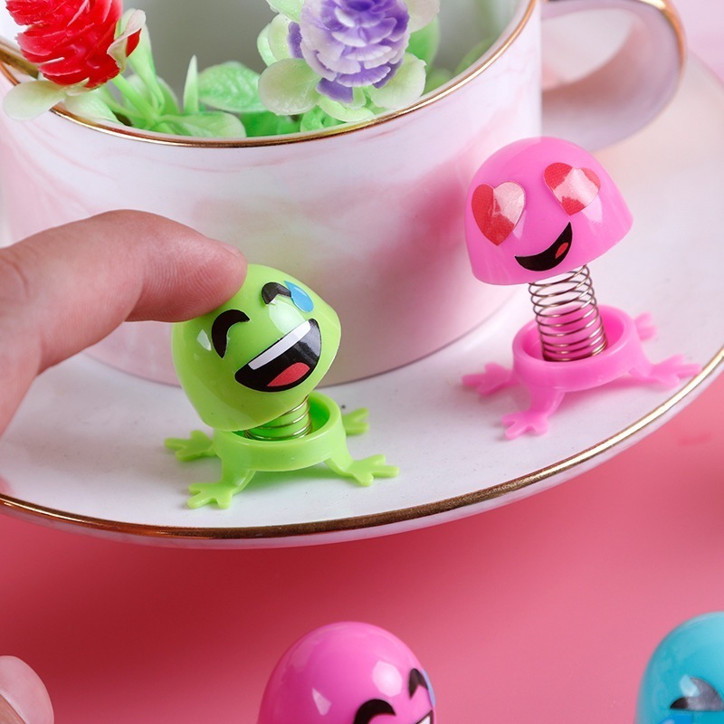 XO Fun bouncing animal spring smiley face ของเล่นสําหรับเด็กทารก 89051 Super Cheap 88