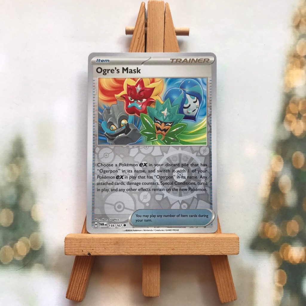 Ogres Mask Pokemon Card 159/167 - Scarlet & Violet: Twilight Masquerade Uncommon Reverse Holo การ์ดภ