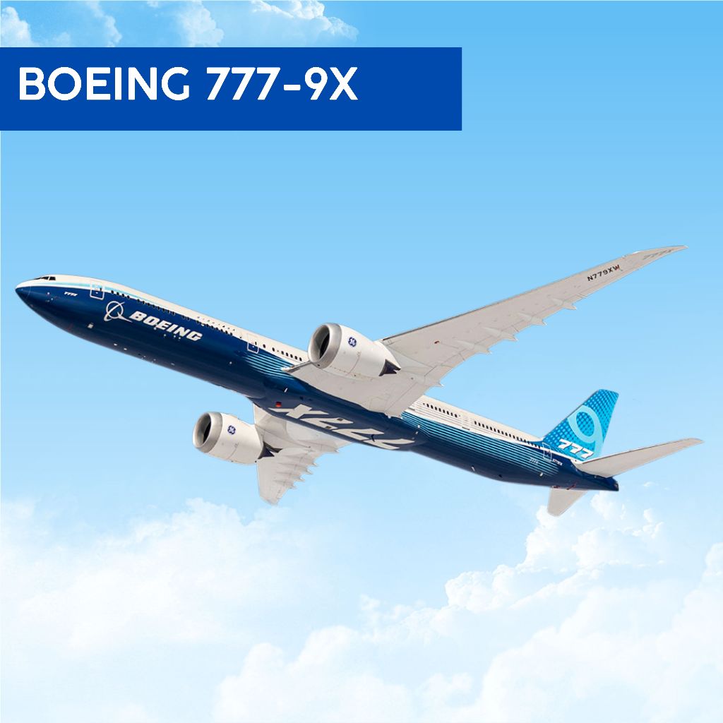 BOEING 777-9X โมเดลกระดาษเครื่องบินเชิงพาณิชย์ (เวอร์ชั่นตับจากโรงงาน)
