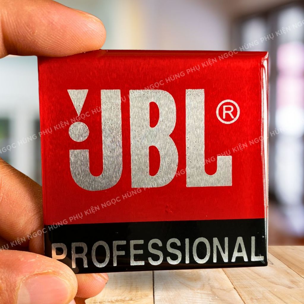 Jbl Professional Speaker Logo Red Black 6cm x 6cm ราคา 2 ชิ้น