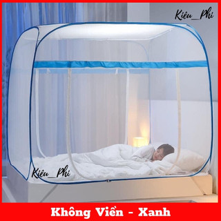 Màn chụp tự bung người lớn đỉnh vuông, Mùng chụp tự bung ngủ xếp thông minh cao cấp gấp gọn tiện dụng