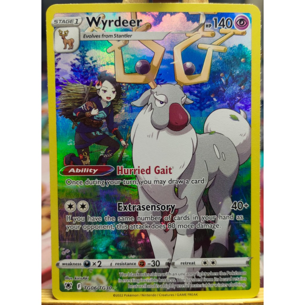 [KW2 Pokemon] [EN] การ์ดโปเกมอน Wyrdeer - TG06/TG30 - Holo Rare