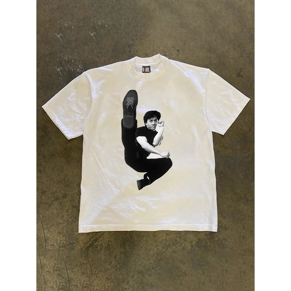 เสื้อยืดผู้ชายและผู้หญิง เสื้อยืด แบรนด์ท้องถิ่น Bruce Lee ไม่ซ้ําใครสุดๆ Unisex สุดเท่