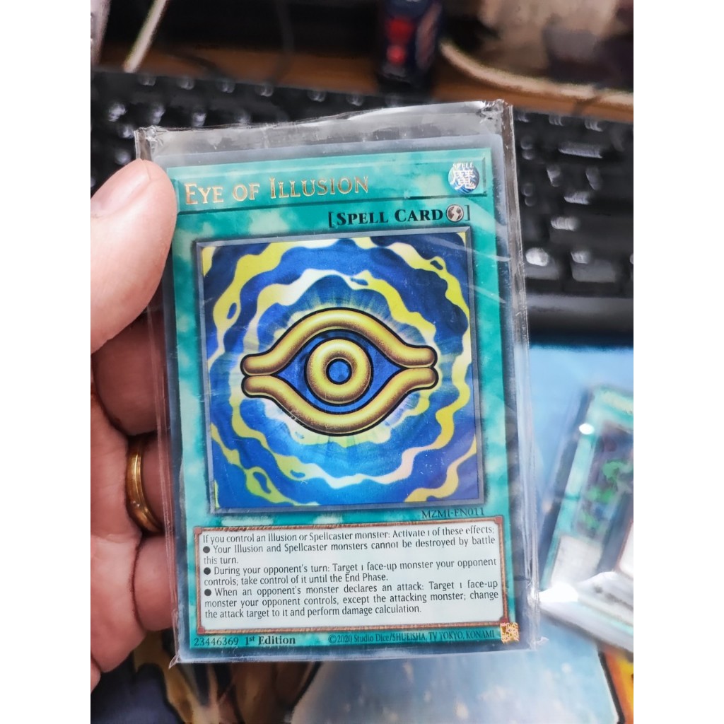 [Yugioh Funny Shop] การ์ดภาพลวงตา 1 ตา - MZMI-EN011 - Ultra Rare 1st Edition