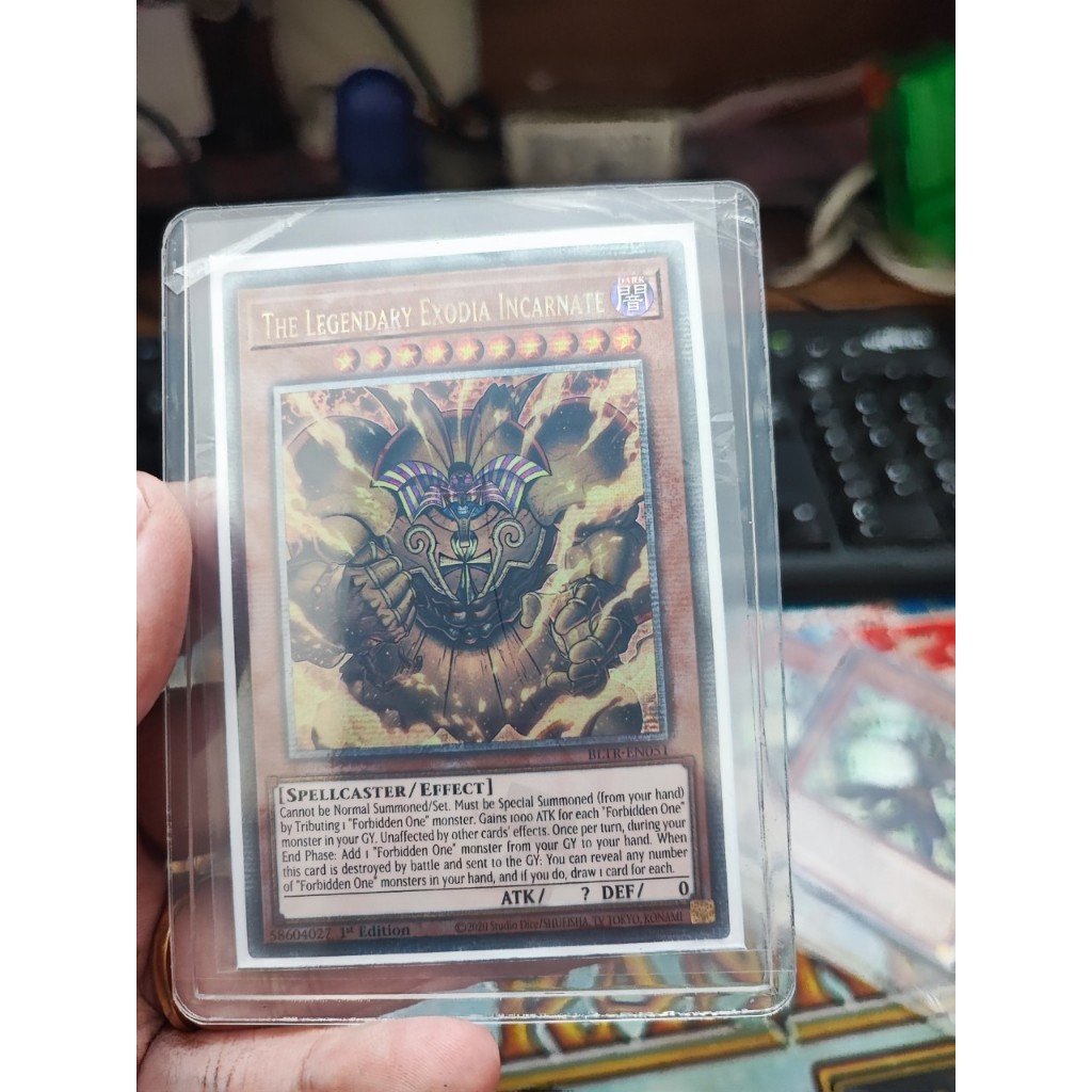 [Yugioh Funny Shop] การ์ด 1 ใบ The Legendary Exodia Incarate - BLTR-EN051 - Quarter Century Secret R