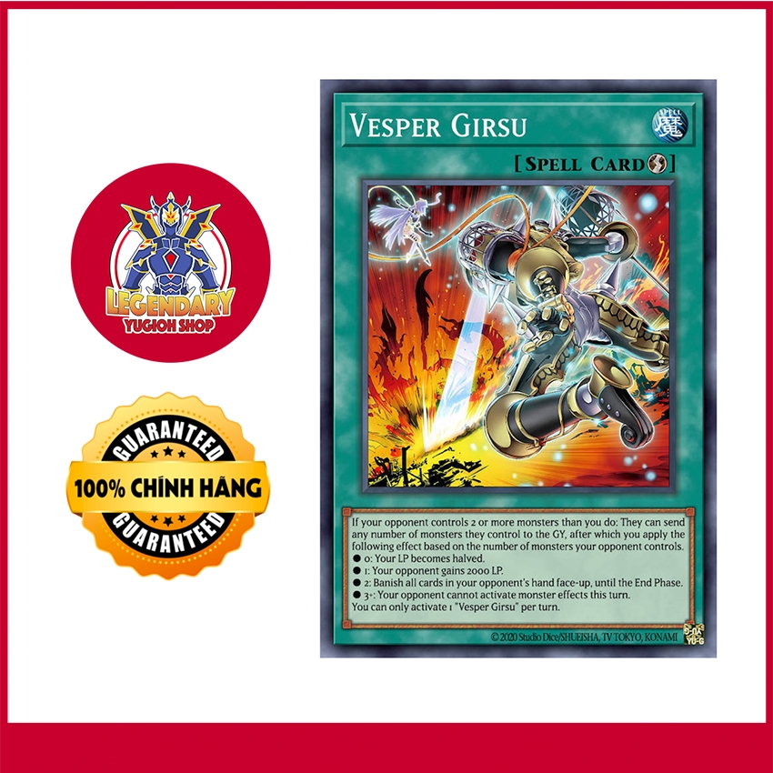 [การ์ด Yugioh ดั้งเดิม] Vesper Girsu