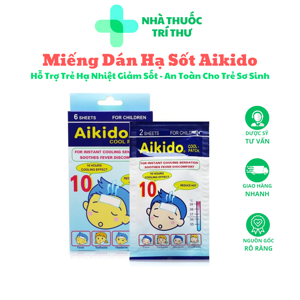 แผ่นแปะลดไข้ Aikido - แผ่นทําความเย็นสะดวกสําหรับทารก