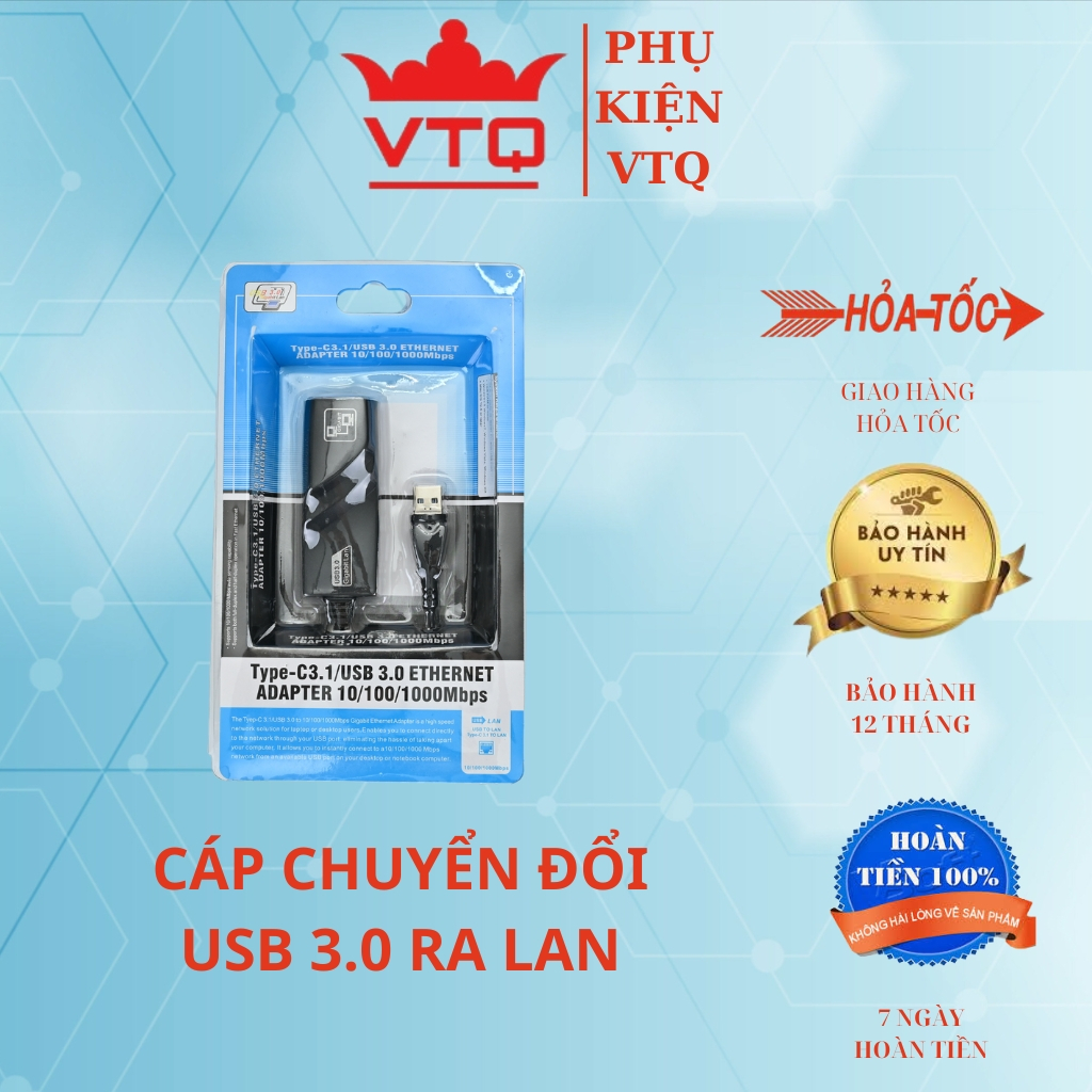 สาย USB To LAN RJ45 ของแท้, usb To lan 3.0 100mbs 6 เดือน